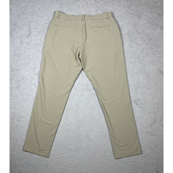 Bearbottom Clothing Pants Mens Large Khaki Stretch Golf Work Nylon Spandex Tan - Picture 8 of 12